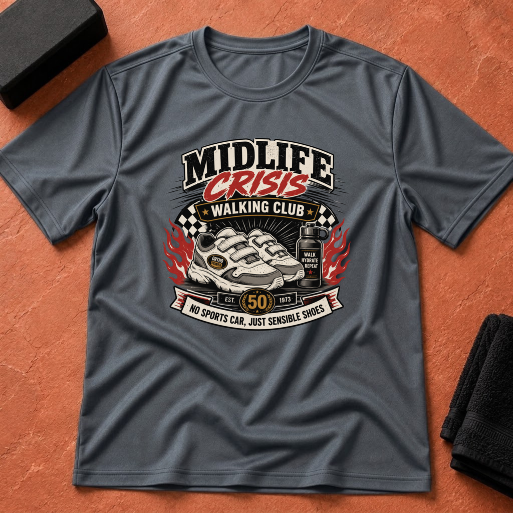 Midlife Crisis Walking Club T-Shirt