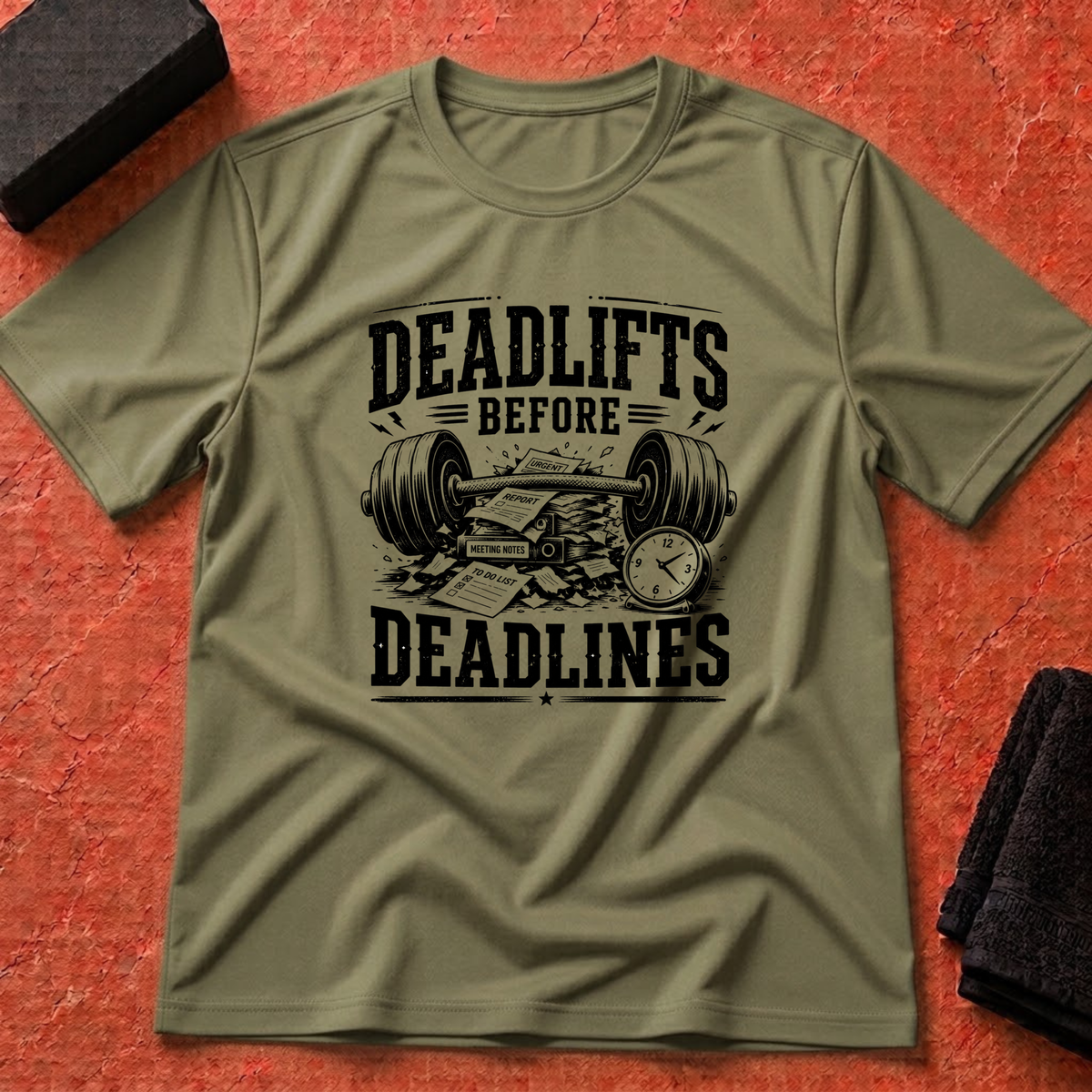 Deadlifts Before Deadlines T-Shirt