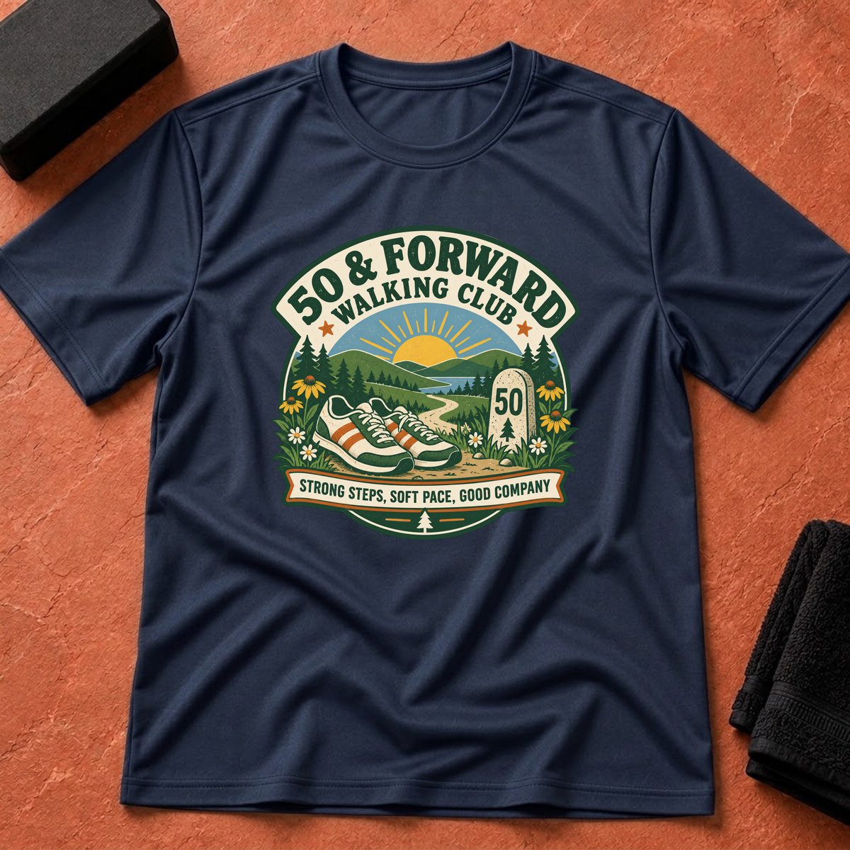 50 & Forward Walking Club T-Shirt