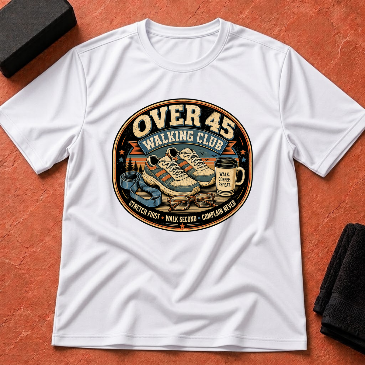 Over 45 Walking Club T-Shirt